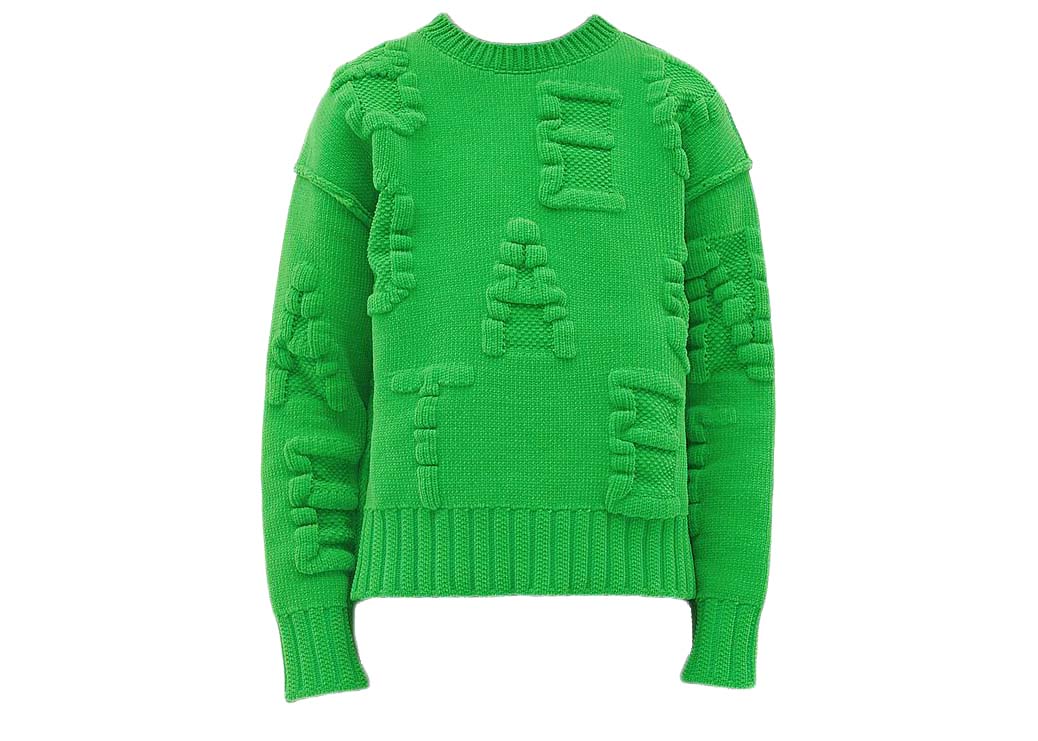 Sweater Bottega Veneta Embossing Sweater Parakeet Grön | 687975V1OX04809, 0
