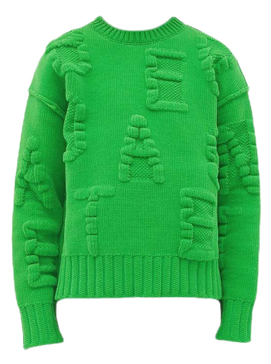 Sweater Bottega Veneta Embossing Sweater Parakeet Grön | 687975V1OX04809