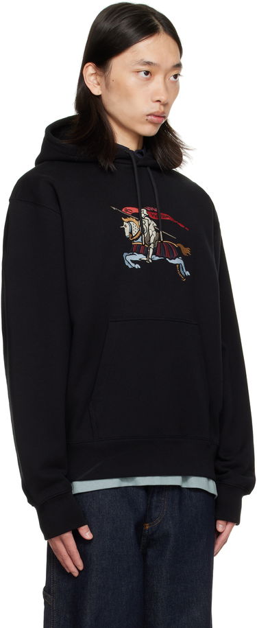 Sweatshirt Burberry Burberry EKD Knight Graphic Hoodie Svart | 8115126, 1