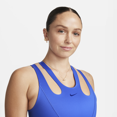Behå Nike FutureMove Light-Support Non-Padded Strappy Sports Bra Mörkblå | FQ2640-405, 2