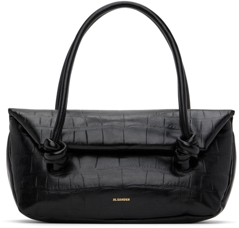 Handväska Jil Sander Knot Top Handle Bag Svart | J07ZH0020_P6574