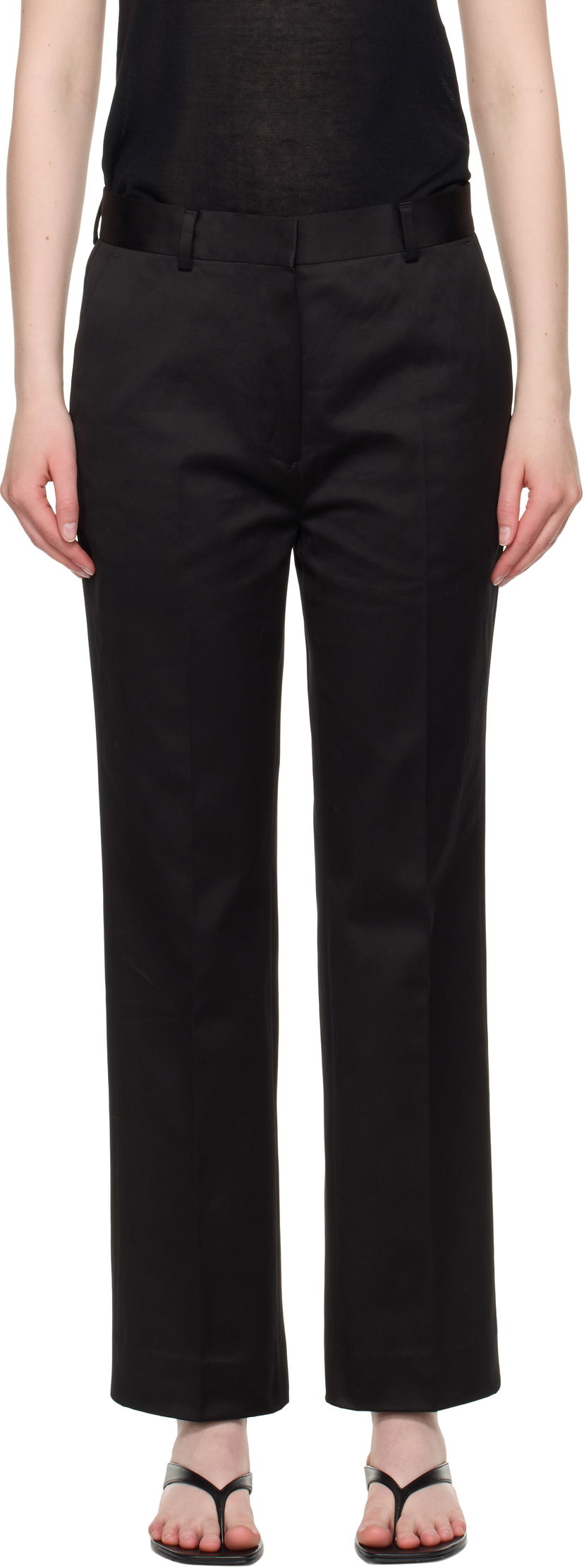 Byxor TOTEME TOTEME Tailored Chino Trousers Svart | 253-WRB0283-FB0498