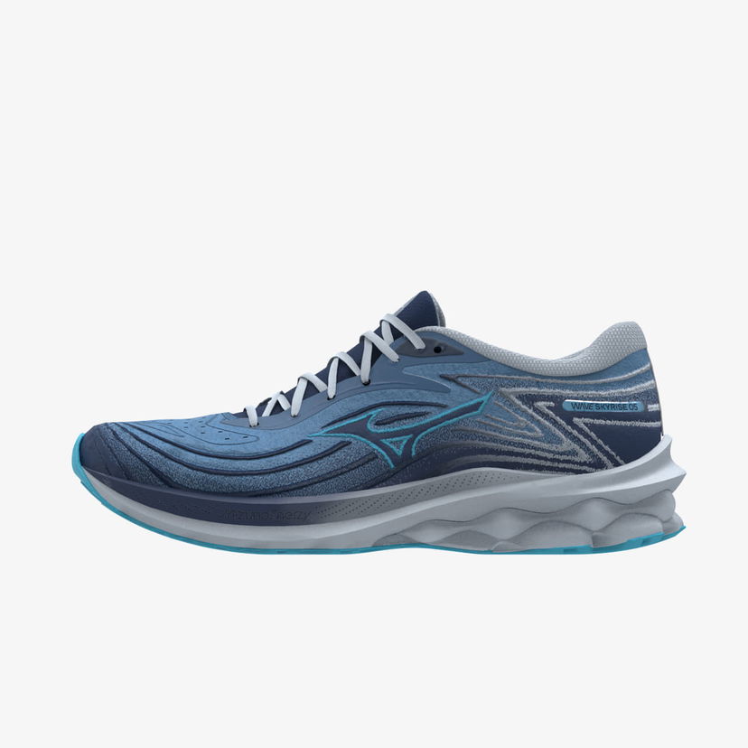 Löpning Mizuno Wave Skyrise 5 Parisian Blue/ River Blue/ Estat Blå | J1GD240971