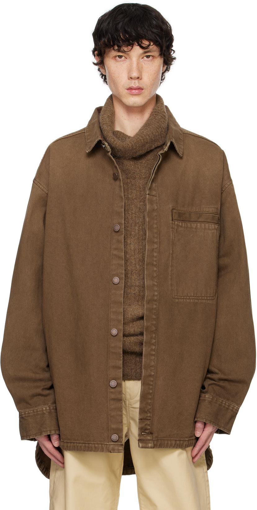 Skjorta Entire Studios Herculean Shirt Brun | ES2564MS