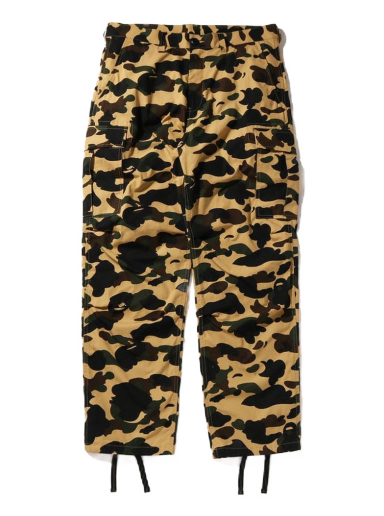 Cargo byxor BAPE 1st Camo Cargo Pants Gul | 1I30-152-019