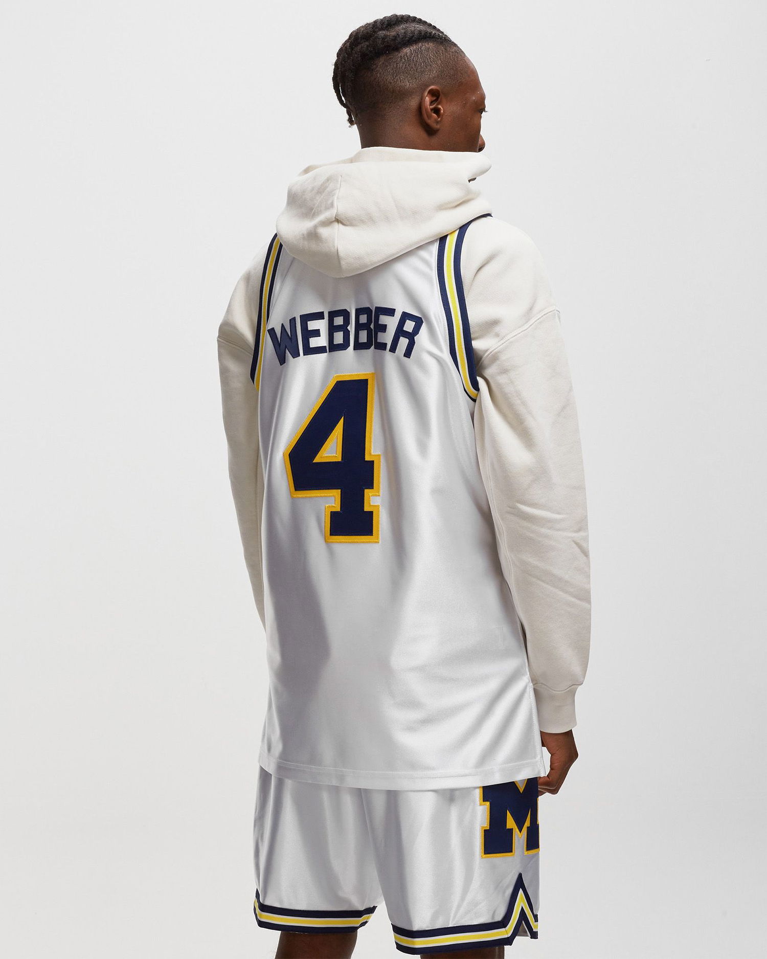 Jersey Mitchell & Ness NCAA AUTHENTIC JERSEY MICHIGAN 1991-92 CHRIS WEBBER #4 Vit | AJY55329-UMI91CWEWHIT, 1