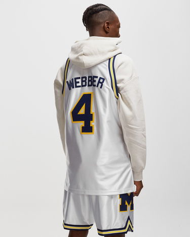 Jersey Mitchell & Ness NCAA AUTHENTIC JERSEY MICHIGAN 1991-92 CHRIS WEBBER #4 Vit | AJY55329-UMI91CWEWHIT, 1