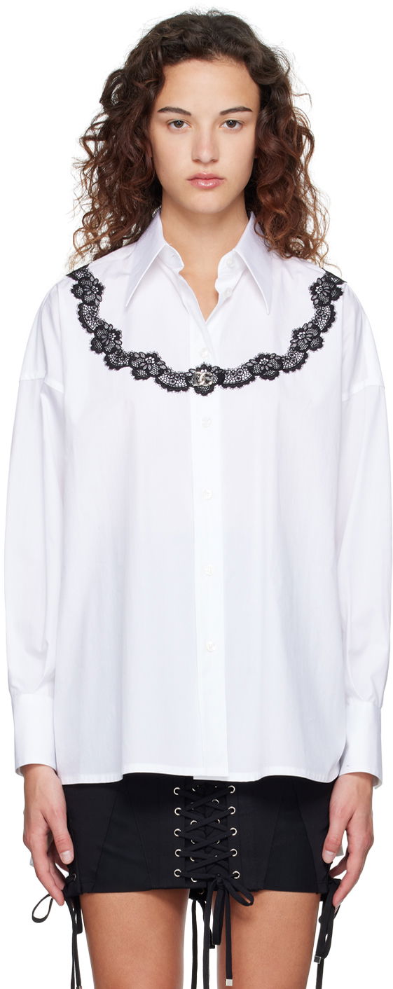 Skjorta Dolce & Gabbana White Oversized Shirt Vit | F5Q62T FU5T9, 0
