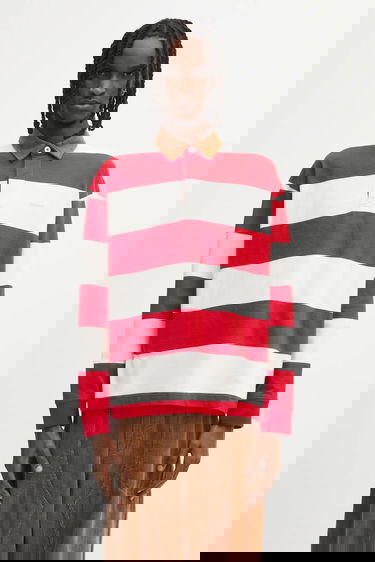 Polotröja Barbour Newclose OS Striped Long Sleeve Rugby Shirt Flerfärgad | MML1513RE71, 0