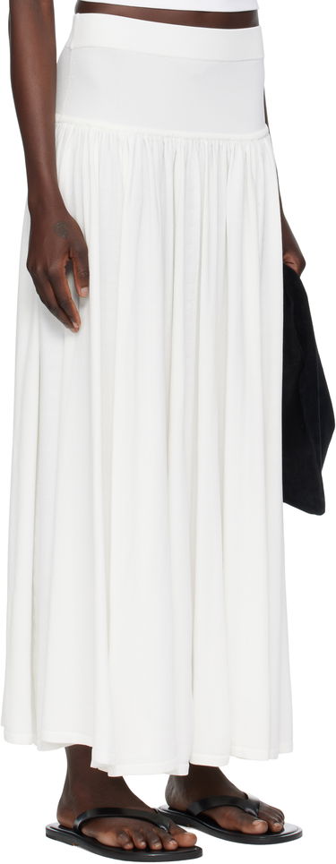 Kjol Loulou de Saison Loulou de Saison Romy Maxi Skirt Vit | ROMY, 1