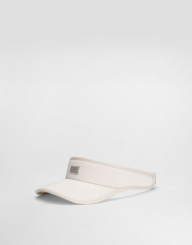 Kepsar och hattar Dolce & Gabbana Dolce & Gabbana Gabardine Visor Vit | GH910AFUFL3W0802, 0