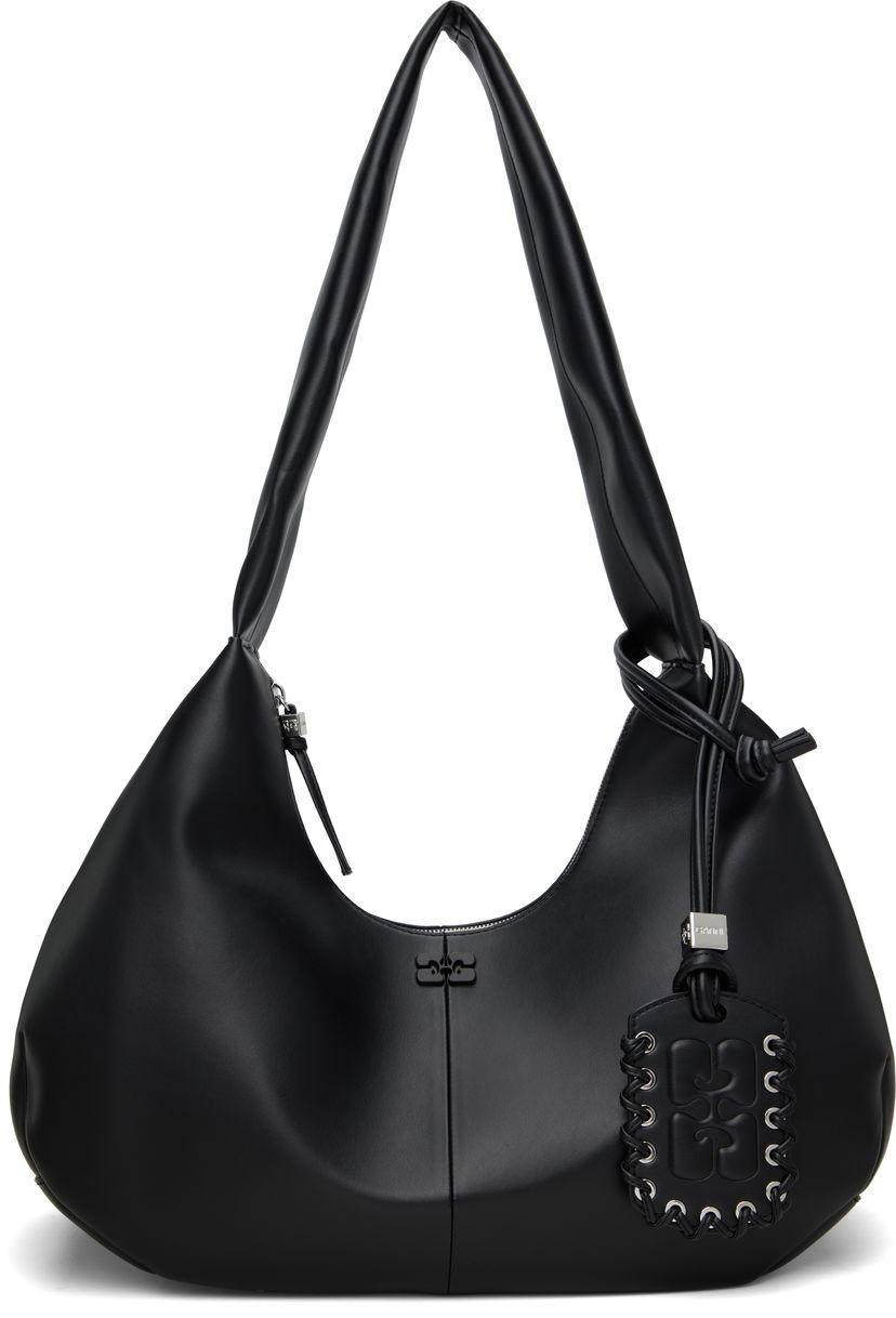 Axelväska GANNI GANNI Medium Shoulder Bag Svart | A6837
