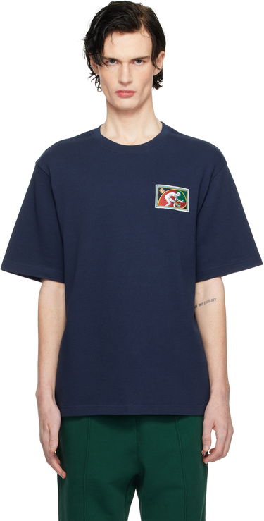 T-shirt Casablanca Fibonacci Patch T-Shirt Mörkblå | MPS25-JTS-027-03, 0