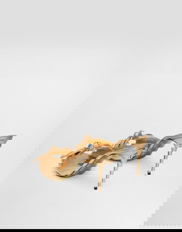 Tillbehör Dolce & Gabbana Dolce & Gabbana Nappa Leather Knotted Mule Heels Metallisk | CR1750A10168H945, 2