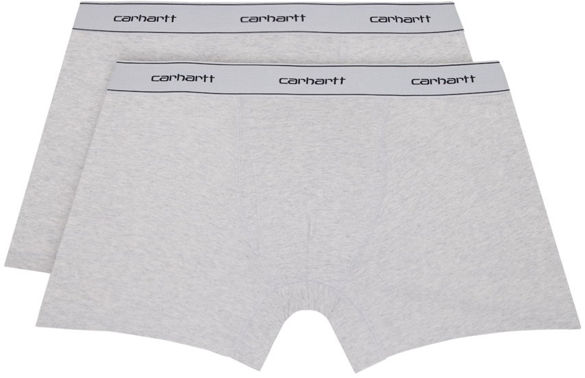 Boxare Carhartt WIP Two-Pack Boxers Grå | I029375, 0