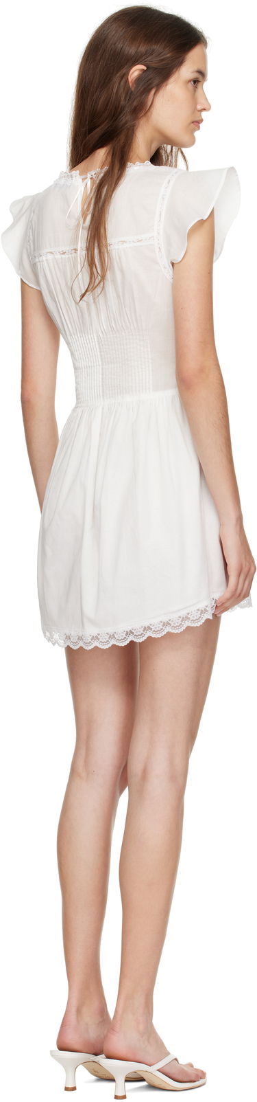 Klä GUIZIO Guizio Lille Pintuck Minidress Vit | P25423W136, 2