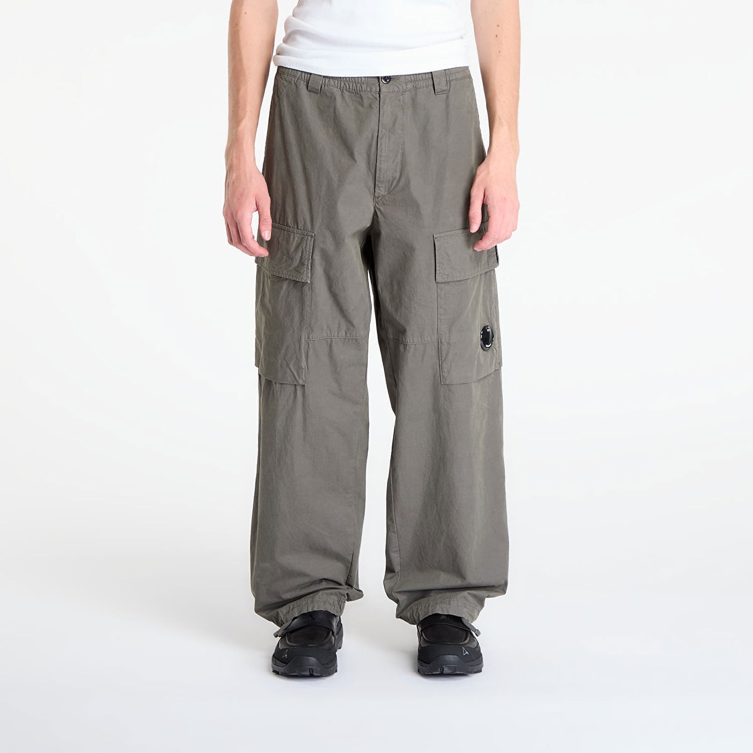 Cargo byxor C.P. Company Microreps Boxy Cargo Pants Gunmetal Grå | 19CMPA066A110324G-921, 0