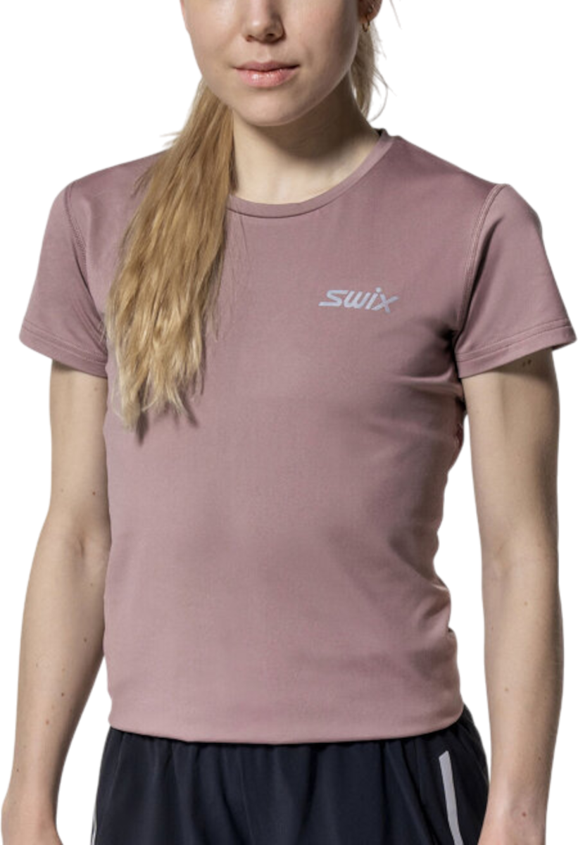 T-shirt SWIX Swix Pace NTS Short Sleeve Baselayer Top Rosa | 10037-23-80953