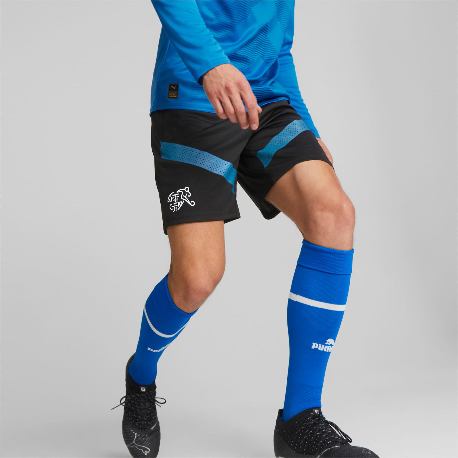 Shorts Puma Switzerland Football Training Shorts Svart | 767372_03, 1