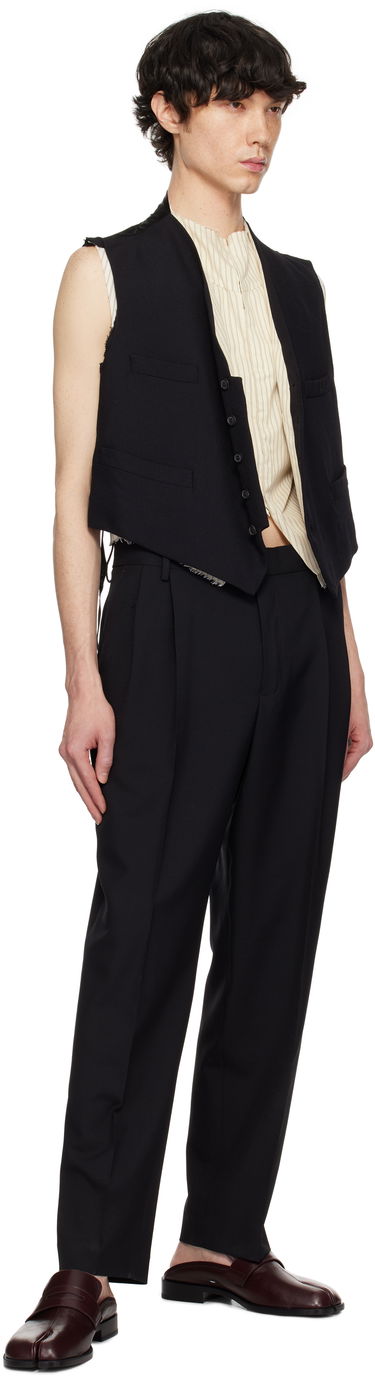 Väst Maison Margiela Maison Margiela Raw Edge Waistcoat Svart | S50FB0110 S53915, 4