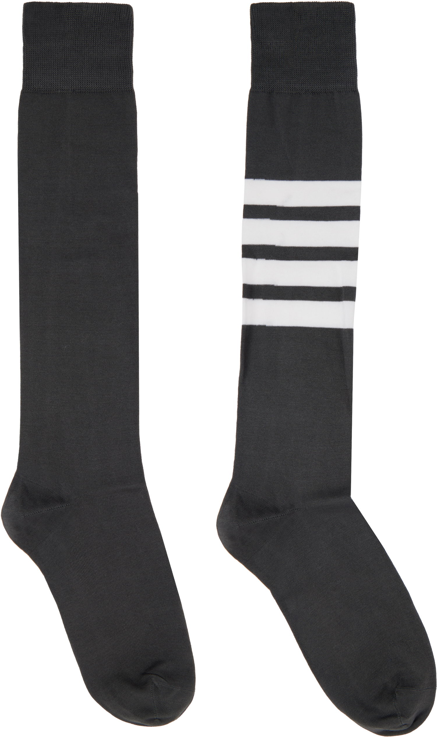 Strumpor Thom Browne 4-Bar Over The Calf Socks Grå | FAS026B-01690, 0
