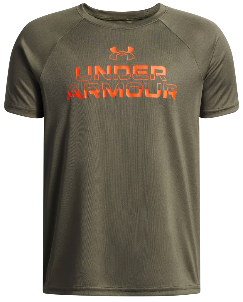 T-shirt Under Armour Tech Split Wordmark Short Sleeve T-Shirt Grön | 1383010-390