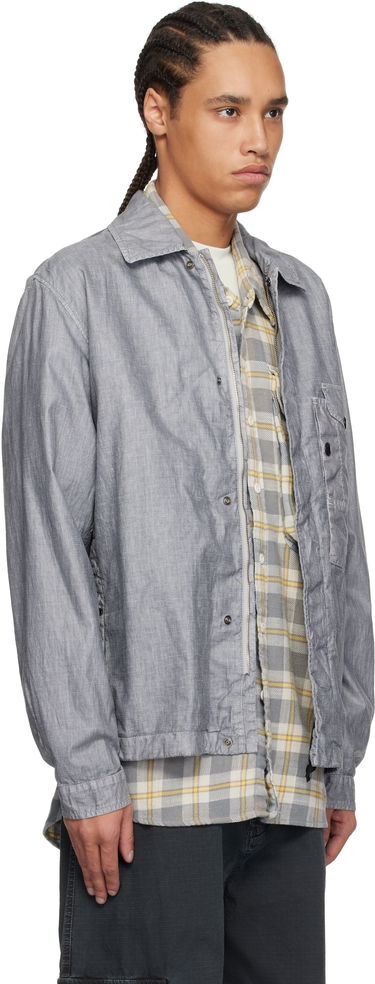 Vindjacka C.P. Company C.P. Company Lino Wax Overshirt Grå | 18CMOS203A-006284G, 1