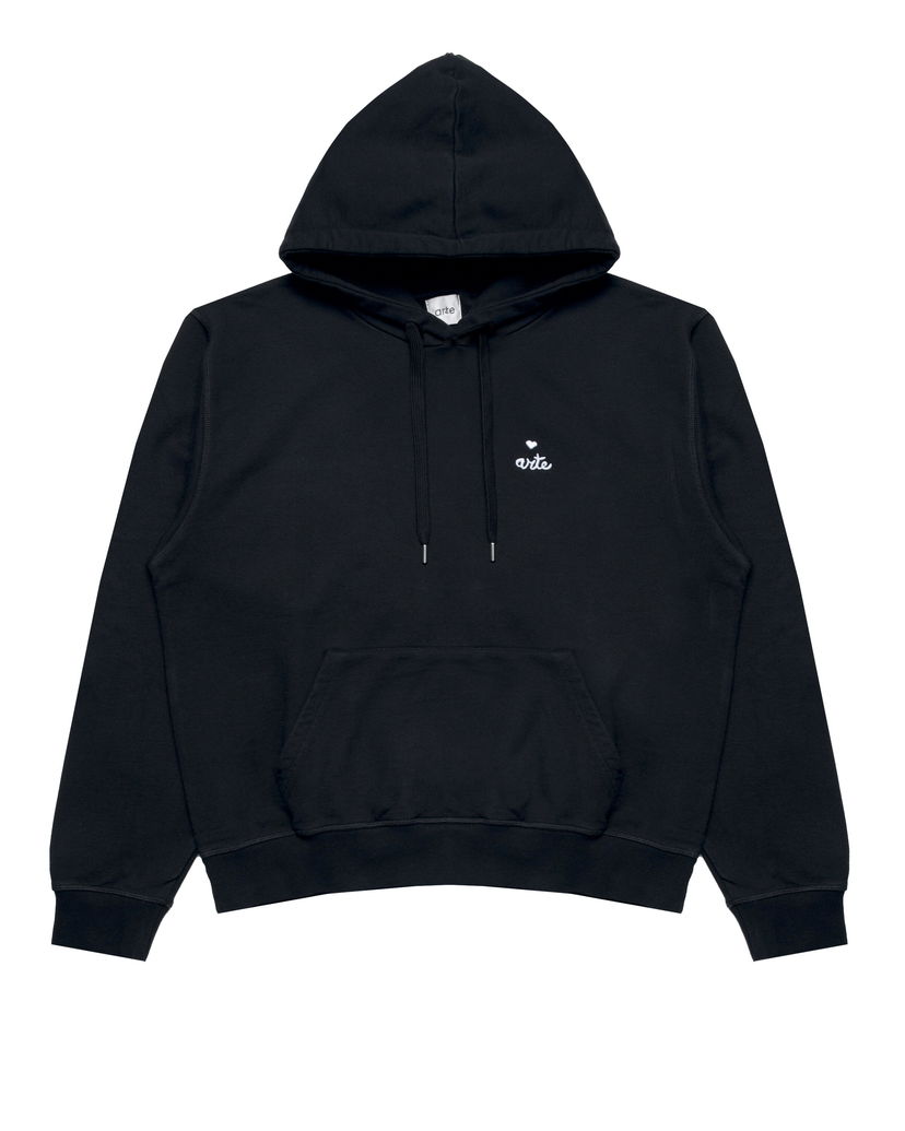 Sweatshirt Arte Antwerp Arte Antwerp Heart Logo Hoodie Svart | SS25-162H