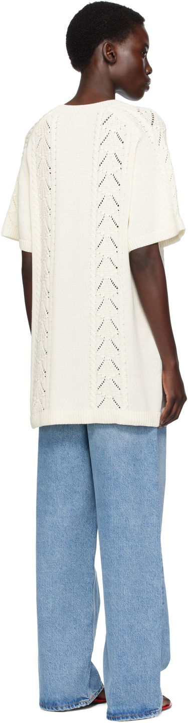 Sweater Loulou de Saison Loulou de Saison Arman Knit Top Vit | ARMAN, 2