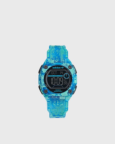 Klocka adidas Originals Digital Watch with Abstract Patterned Resin Case and Strap, Shock Resistant, Chronograph Timer Alarm Flerfärgad | AOST24077, 0
