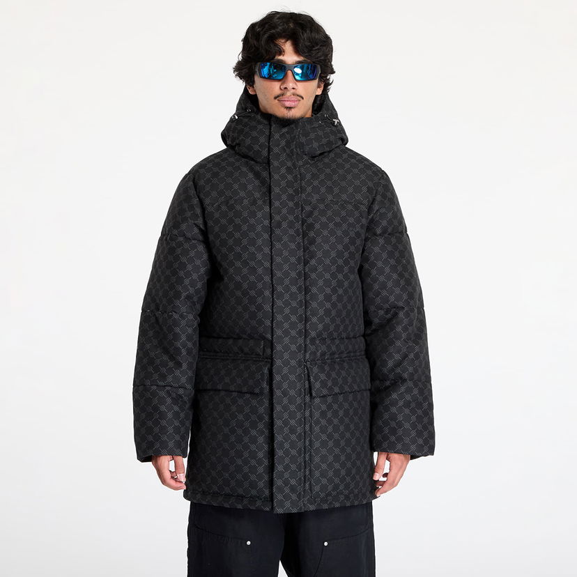 Pufferjacka DAILY PAPER Oba Cotton Monogram Puffer Svart | 2421105