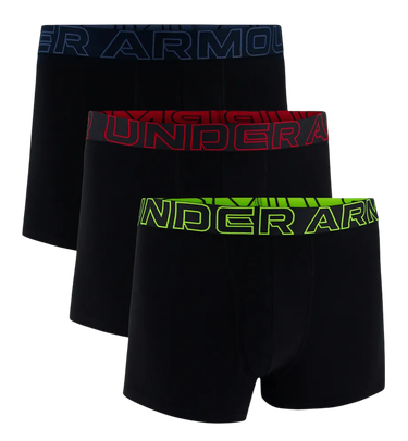 Boxare Under Armour Under Armour Performance Cotton Boxer Briefs 3-Pack Svart | 1383891-004, 0