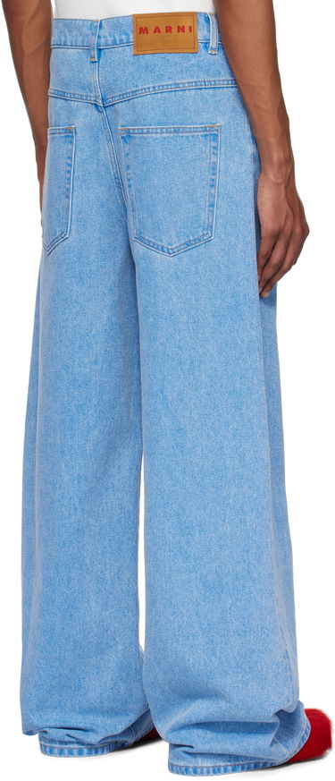 Jeans Marni Marni Organic Wide-Leg Jeans Blå | PUJU0103A0 USCW91, 2