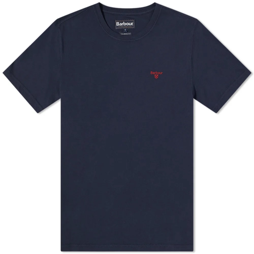 T-shirt Barbour Sports Tee Mörkblå | MTS0331NY91, 0