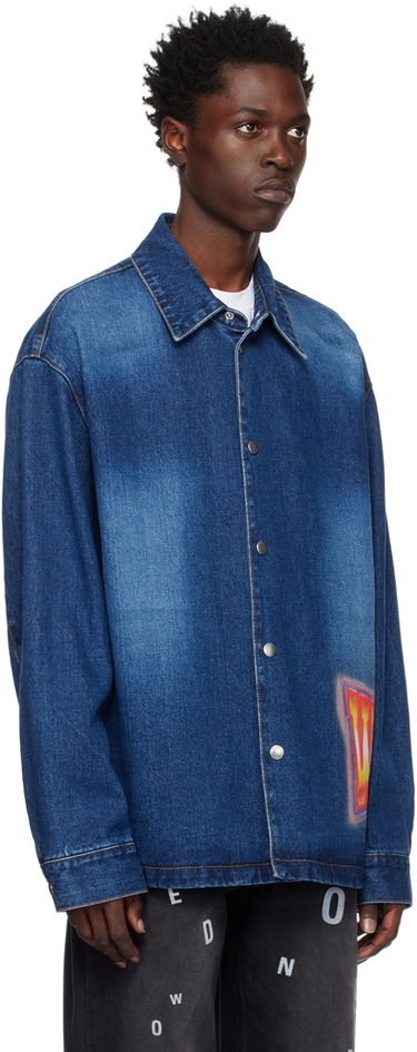 Skjorta We11done Painted Denim Jacket Blå | WD-DJ3-22-312-U-BL, 1