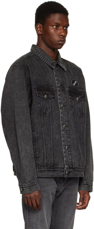 Jacka We11done We11done Faded Denim Jacket Svart | WD-DJ4-20-017-U-WB, 4