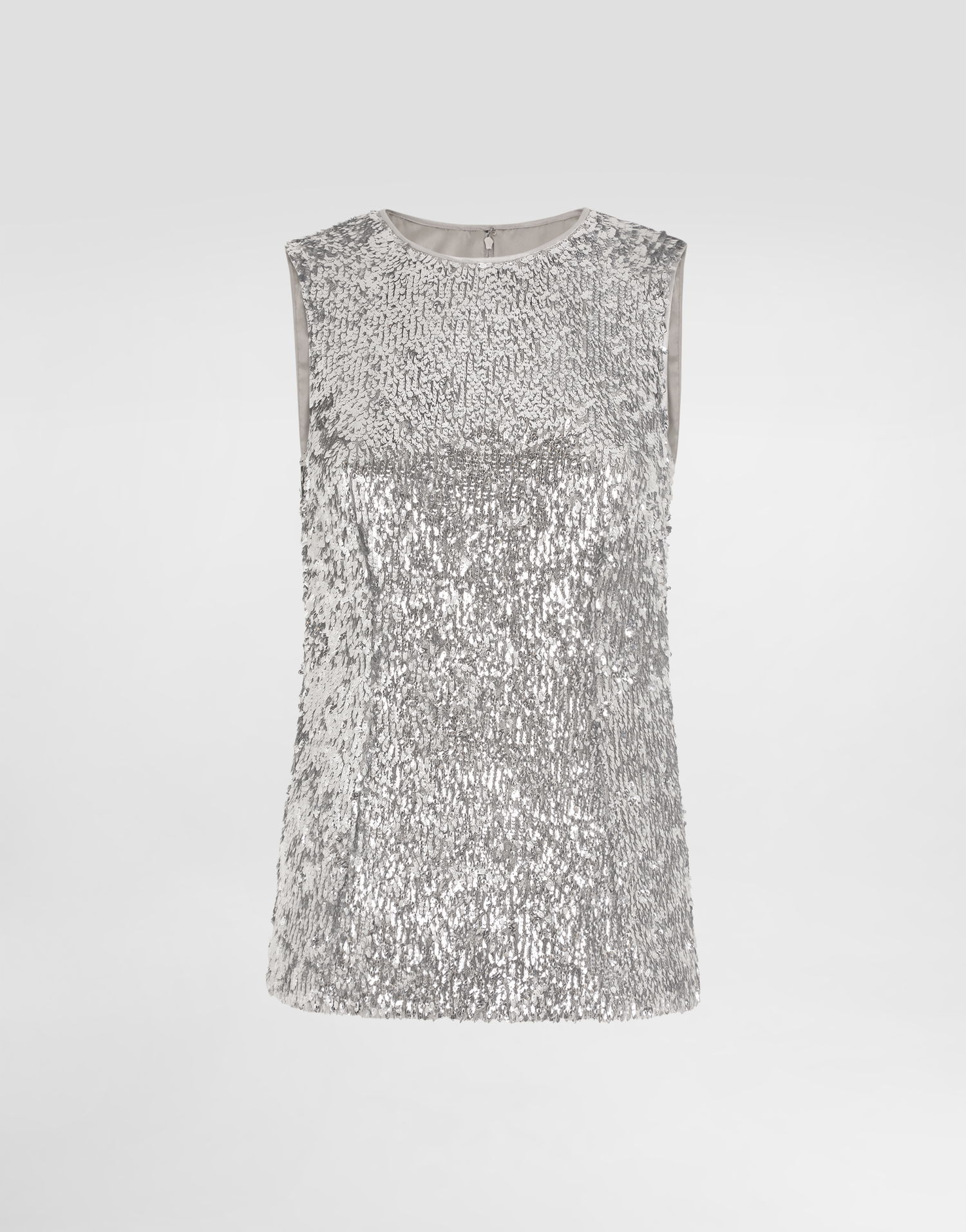 Linne Dolce & Gabbana Sleeveless Sequin Top Metallisk | F7AL1TFLSMCS0998, 0