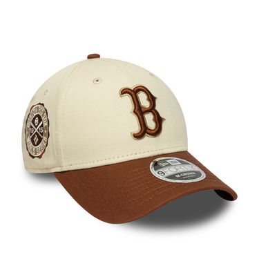 Keps New Era Boston Red Sox MLB WS Patch Retro 9FORTY M-CROWN Adjustable Cap Beige | 60691351, 2
