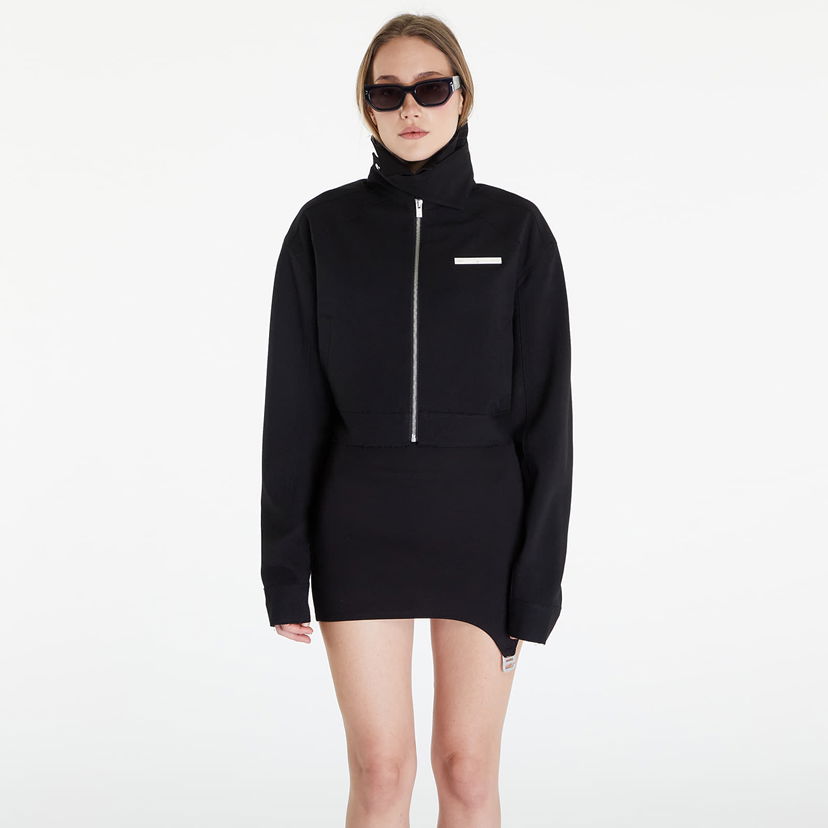 Vindjacka HELIOT EMIL Evenness Worker Cropped Jacket Svart | HE_W_02_069_P03_BLK01
