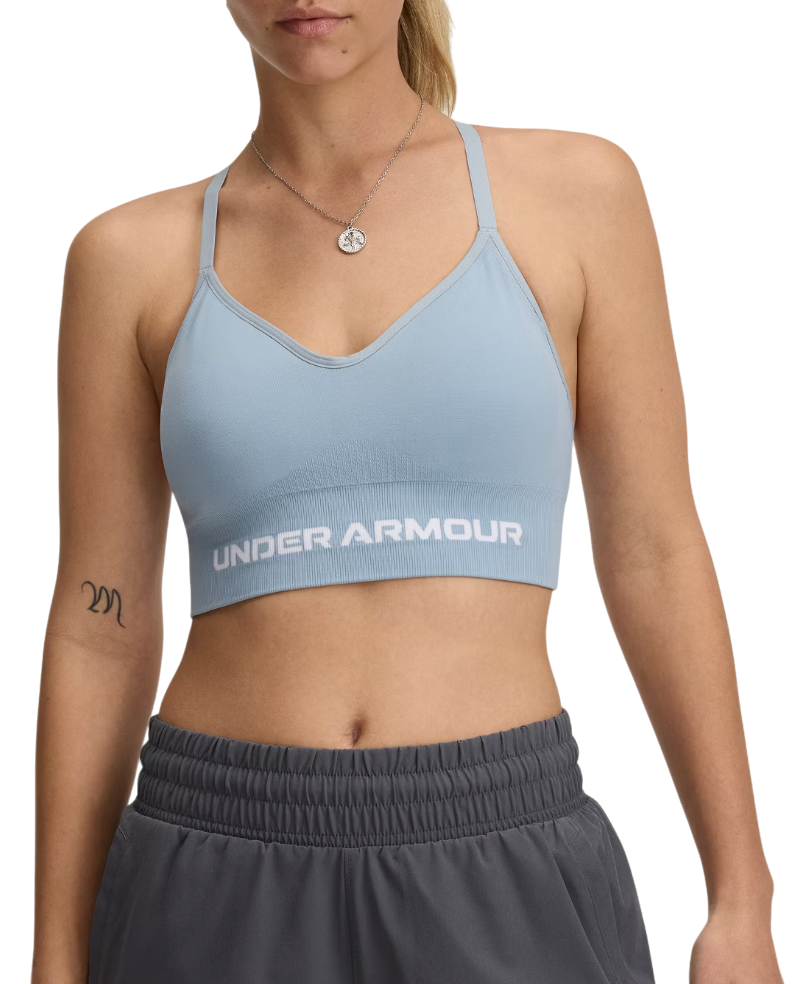 Behå Under Armour Vanish Seamless Low Sports Bra Blå | 1384417-466