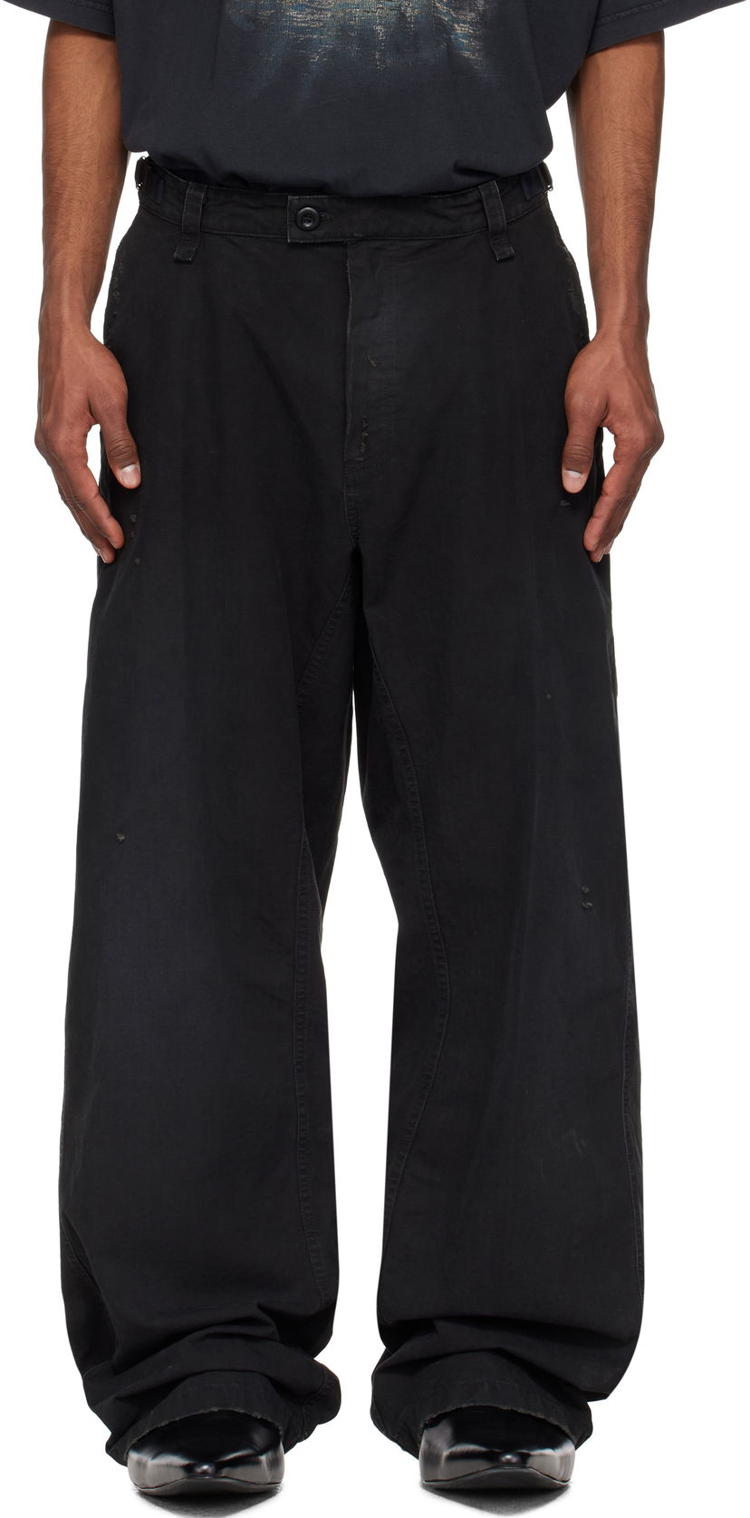 Cargo byxor Balenciaga Balenciaga Minimal Trousers Svart | 824592TQP13
