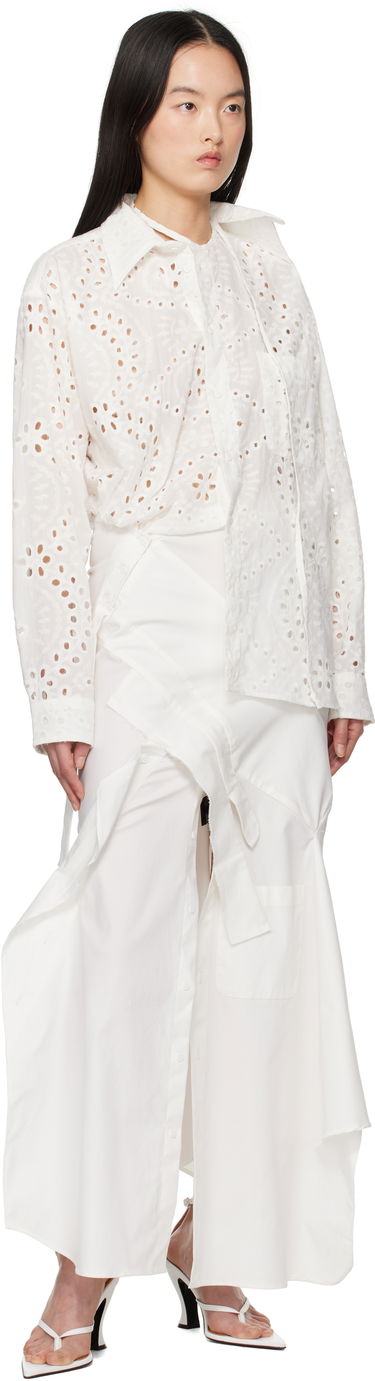 Klä Ottolinger Ottolinger Deconstructed Shirting Midi Dress Vit | 10650010601, 3