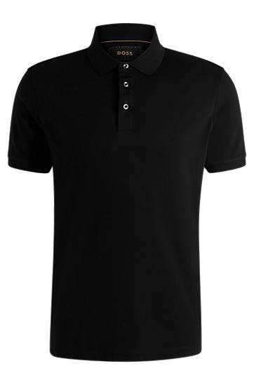 Polotröja BOSS BOSS Regular-Fit Polo Shirt Svart | 50494980