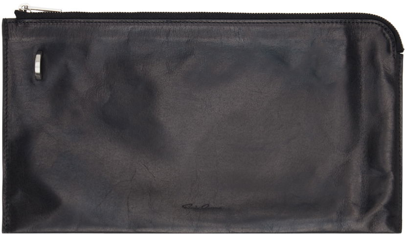 Plånbok Rick Owens Leather Envelope Wallet Svart | RA01D0417 LSU
