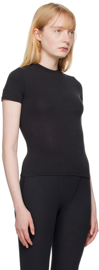 T-shirt SKIMS Jersey T-Shirt Svart | AP-TSH-0638, 3