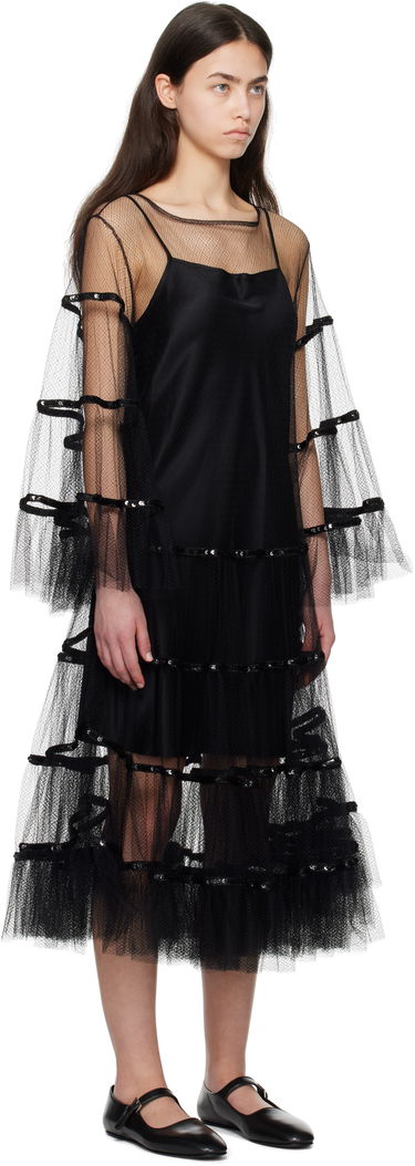 Klä Bode Bode Swan Midi Dress Svart | WRS25DR030, 1