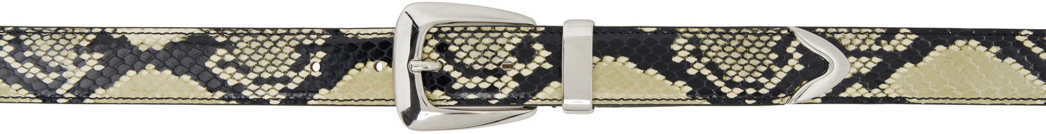 Bälten Khaite Khaite Benny Snakeskin Belt Beige | 10012-803, 0