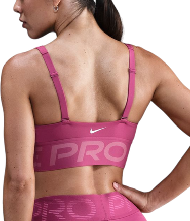 Behå Nike Pro Indy Plunge Medium Support Sports Bra Rosa | hf7324-634, 1