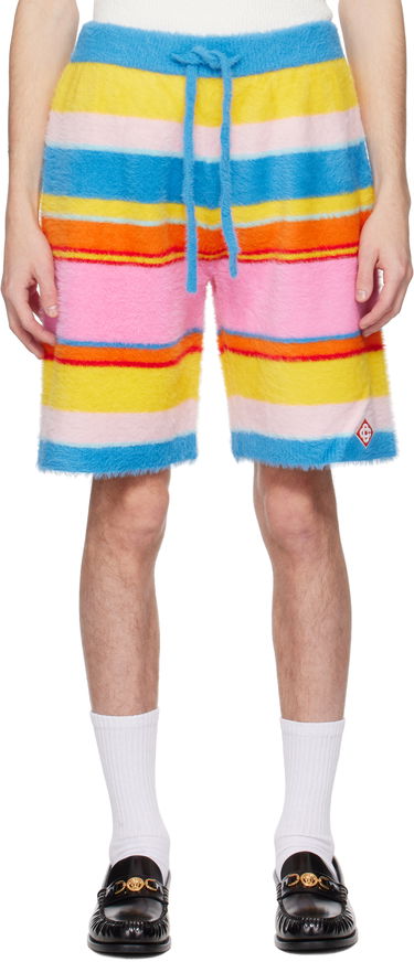 Shorts Casablanca Casablanca Fluffy Stripe Oversized Shorts Flerfärgad | MS25-KW-905-01, 0