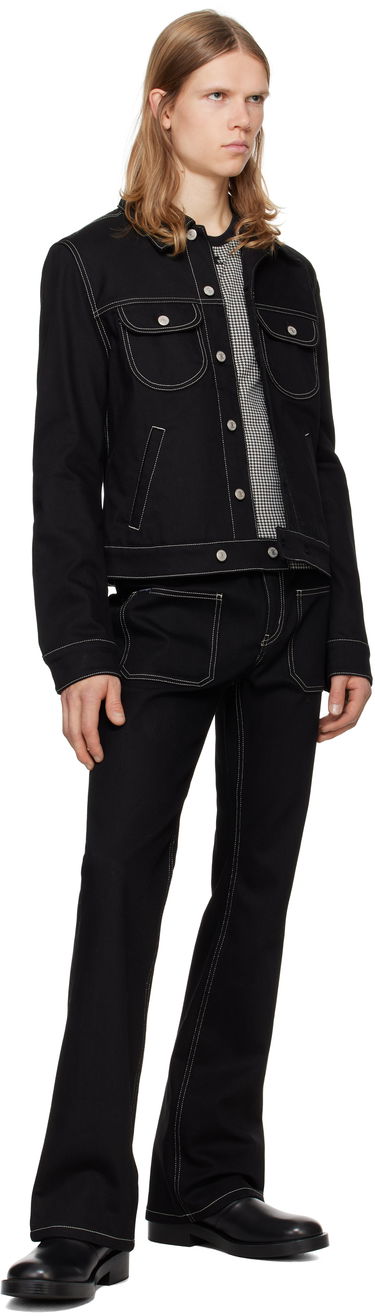 Jeans Courrèges Courrèges Topstitched Bootcut Jeans Svart | 324DPA208DE0020, 3